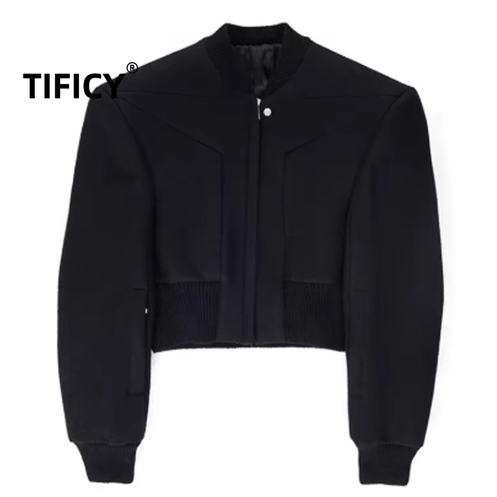Men'S Fashion Light Jacket - High Street winterjas Dark Ro herenwol