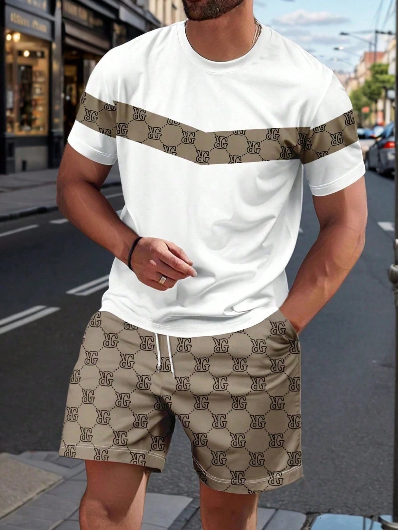 Men'S Fashion Formal - Zomerpak voor heren 2026 met 3D-geprint