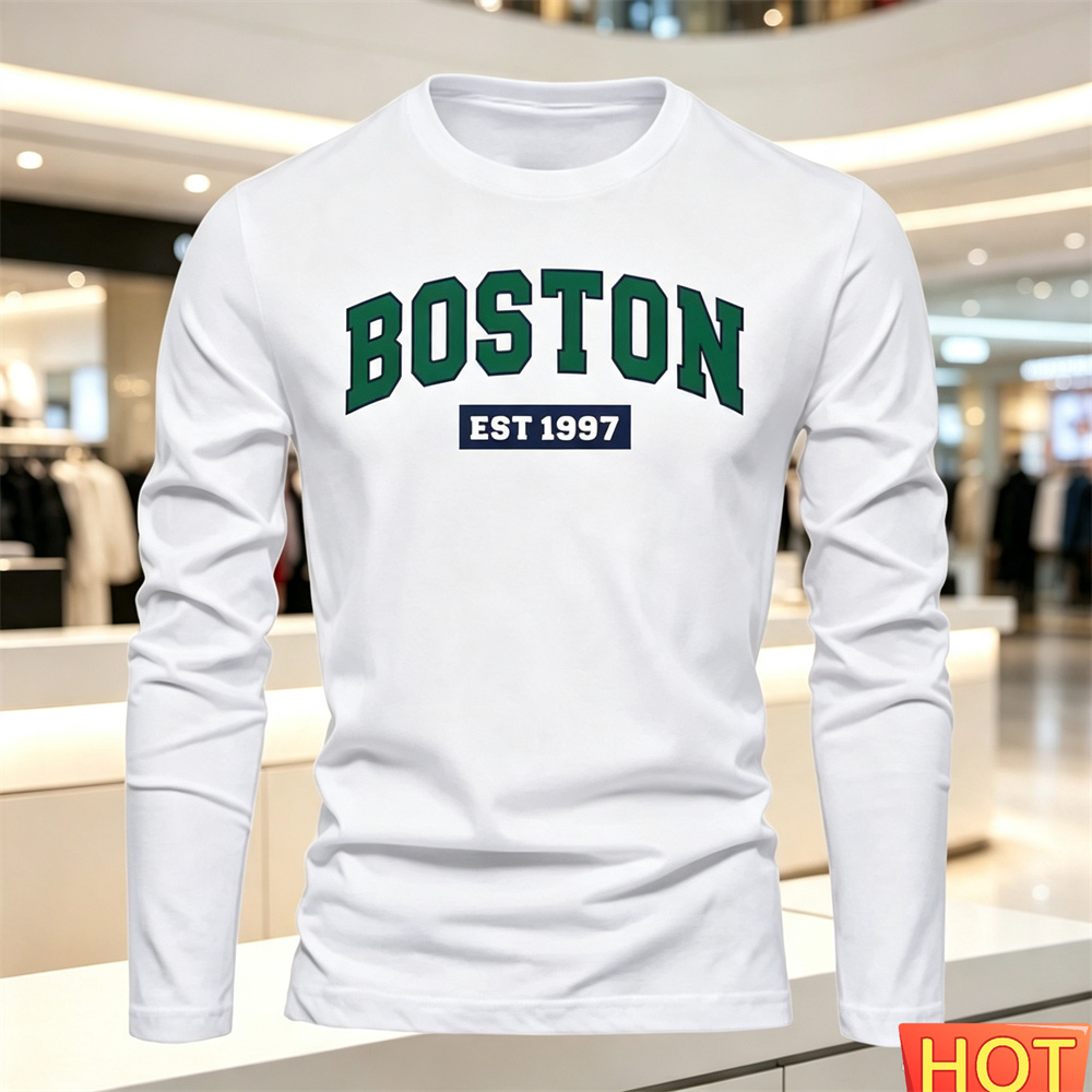 Men'S Fashion Y2K - Herfst Zomer heren T-shirt met lange