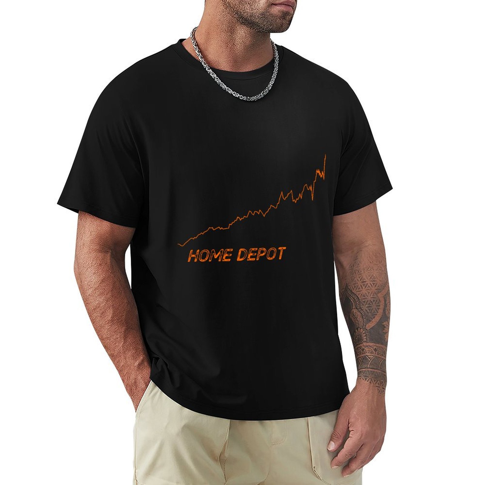 Men'S Fashion Depot - Home Depot Grafiek T-Shirt Zomermode Casual