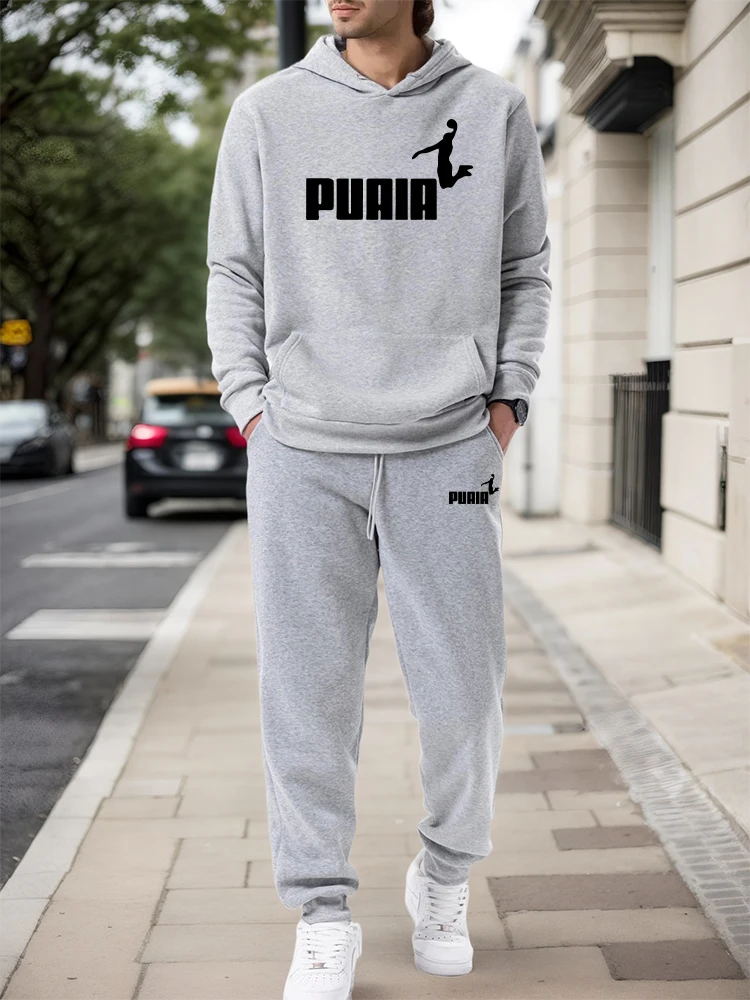 Mens Fashion Urban - Heren Set/Hoodie/Broek 2026 Herfst Winter Casual