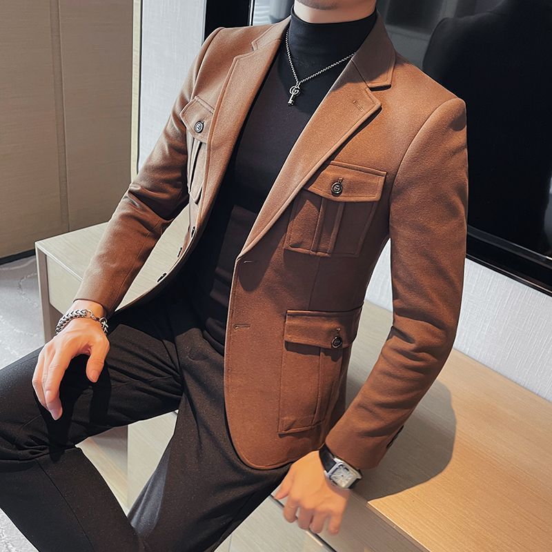 Men'S Fashion Light Jacket - Mode Licht Luxe Nieuwe Tweed Jasje