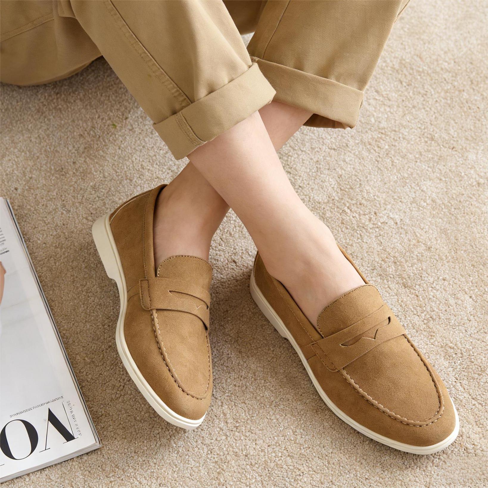 Suede Loafers Men - Ademende loafers voor heren, mode, zomer,