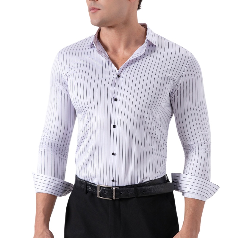 Retro gestreepte kreukvrije st - Men'S Fashion Formal recensie en prijs