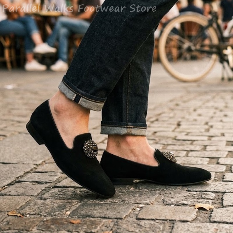 Herenschoenen van suède met st - Suede Loafers Men recensie en prijs