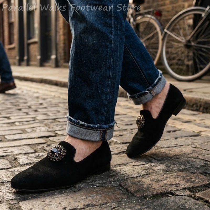 Herenschoenen van suède met st - Suede Loafers Men recensie en prijs