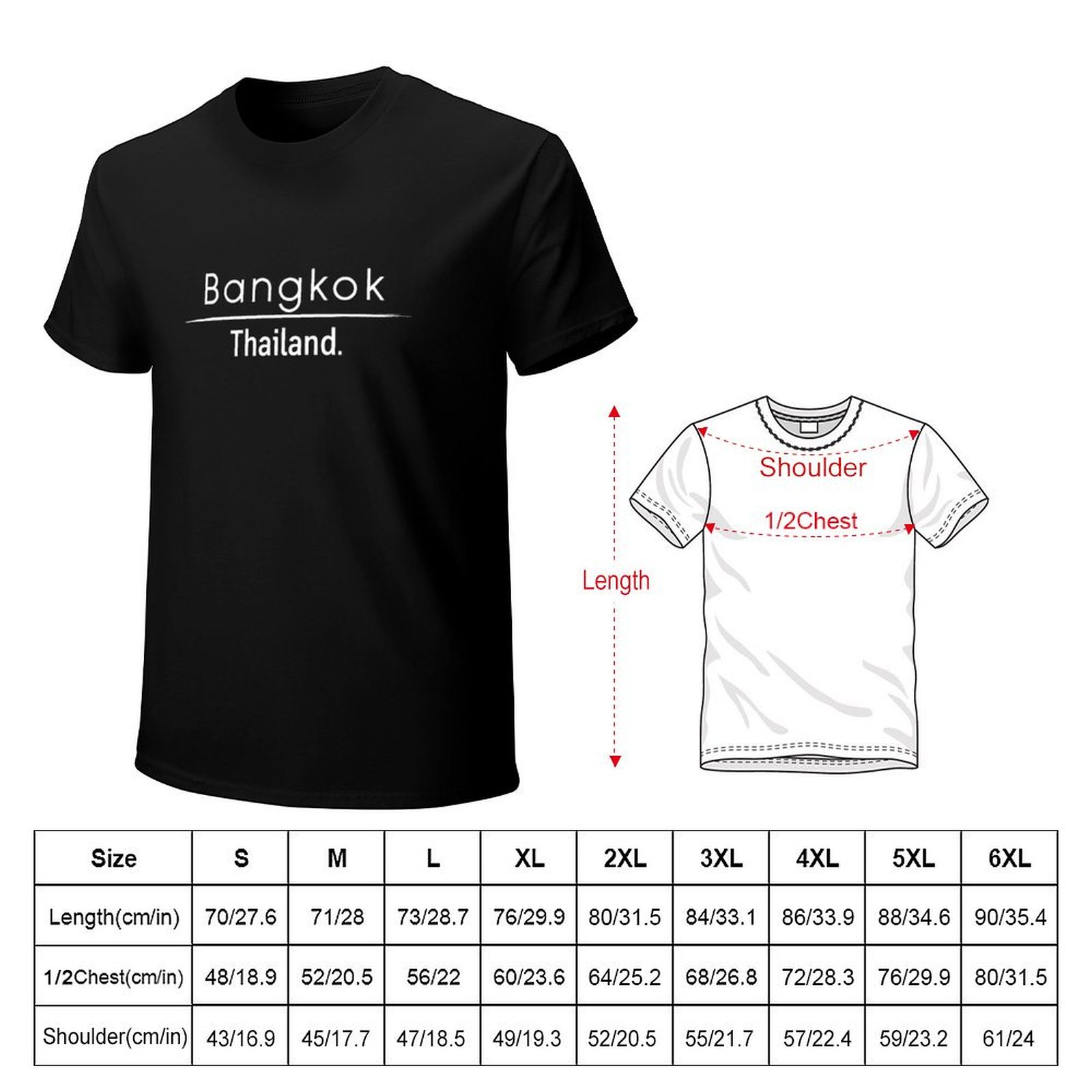 Bangkok Thailand T-shirt met m - Mens Fashion Bangkok recensie en prijs