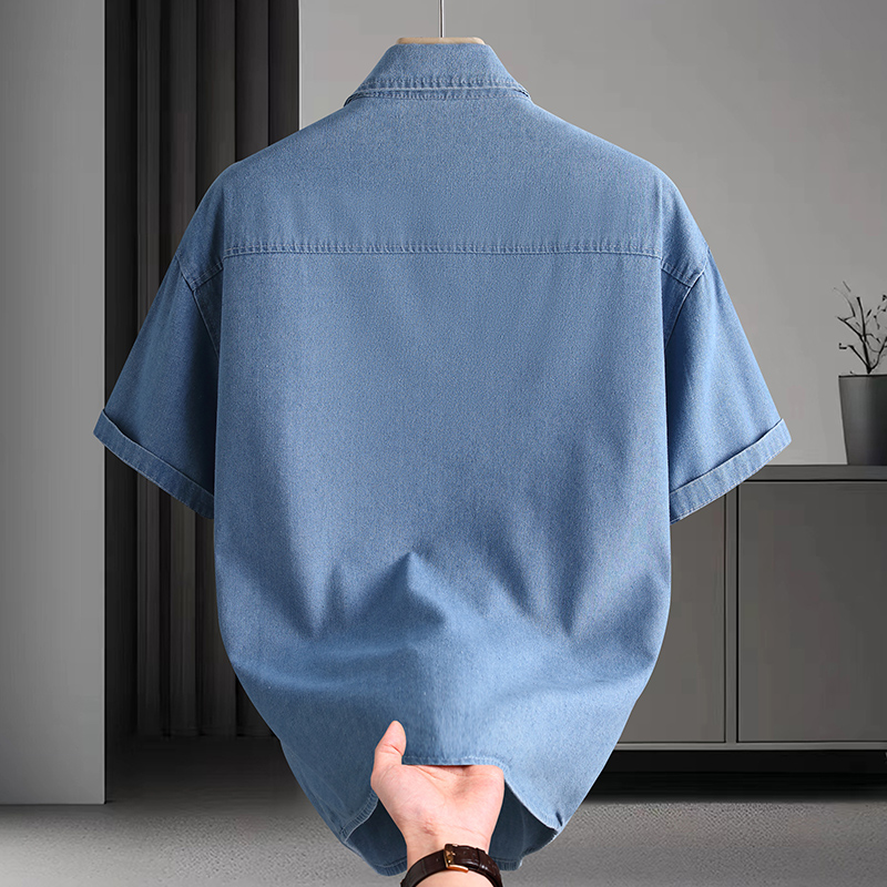 Denim overhemd voor heren, zom - Mens Fashion Urban recensie en prijs